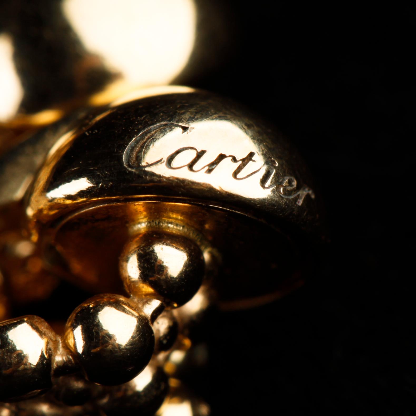 Cartier Draperie de Decollete 18 Karat Yellow Gold Vintage Necklace 18 Rows In Good Condition In Sherman Oaks, CA