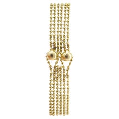 Retro Cartier 'Draperie De Decollete' 18k Gold Bracelet