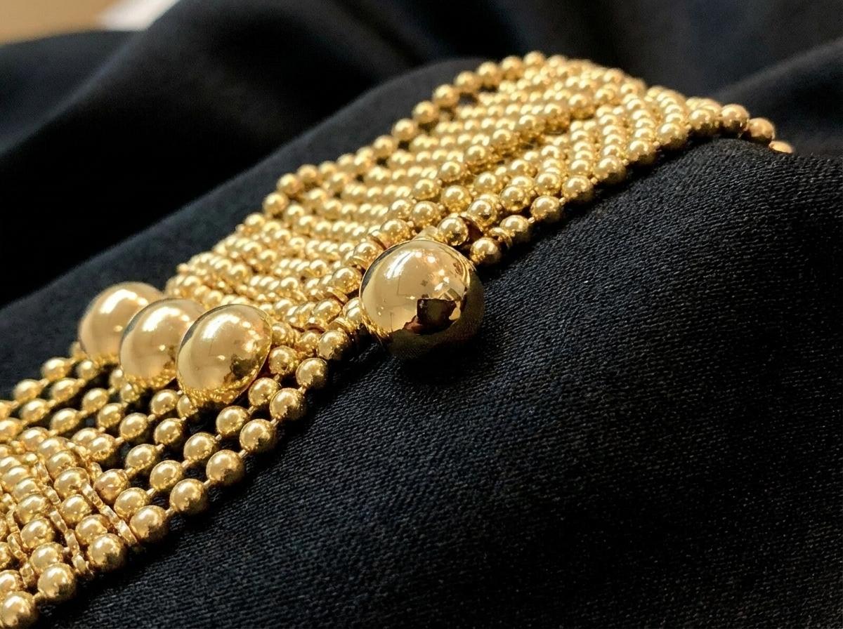 Collier Draperie de Décolleté en or 18K avec diamants et boîte de Cartier Excellent état - En vente à Chicago, IL