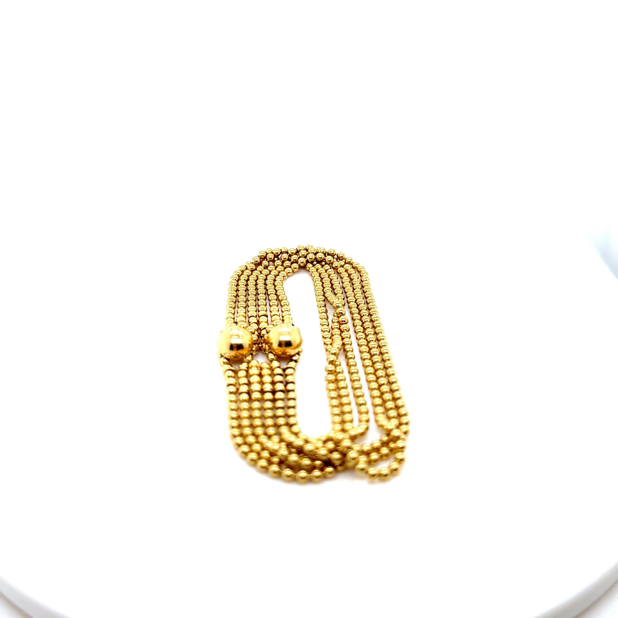 Cartier Draperie de Decollete Pulsera de oro amarillo de 18 quilates Contemporáneo en venta