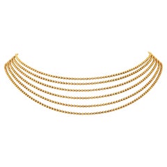 Cartier Draperie De Décolleté 18k Yellow Gold Multi Choker Necklace