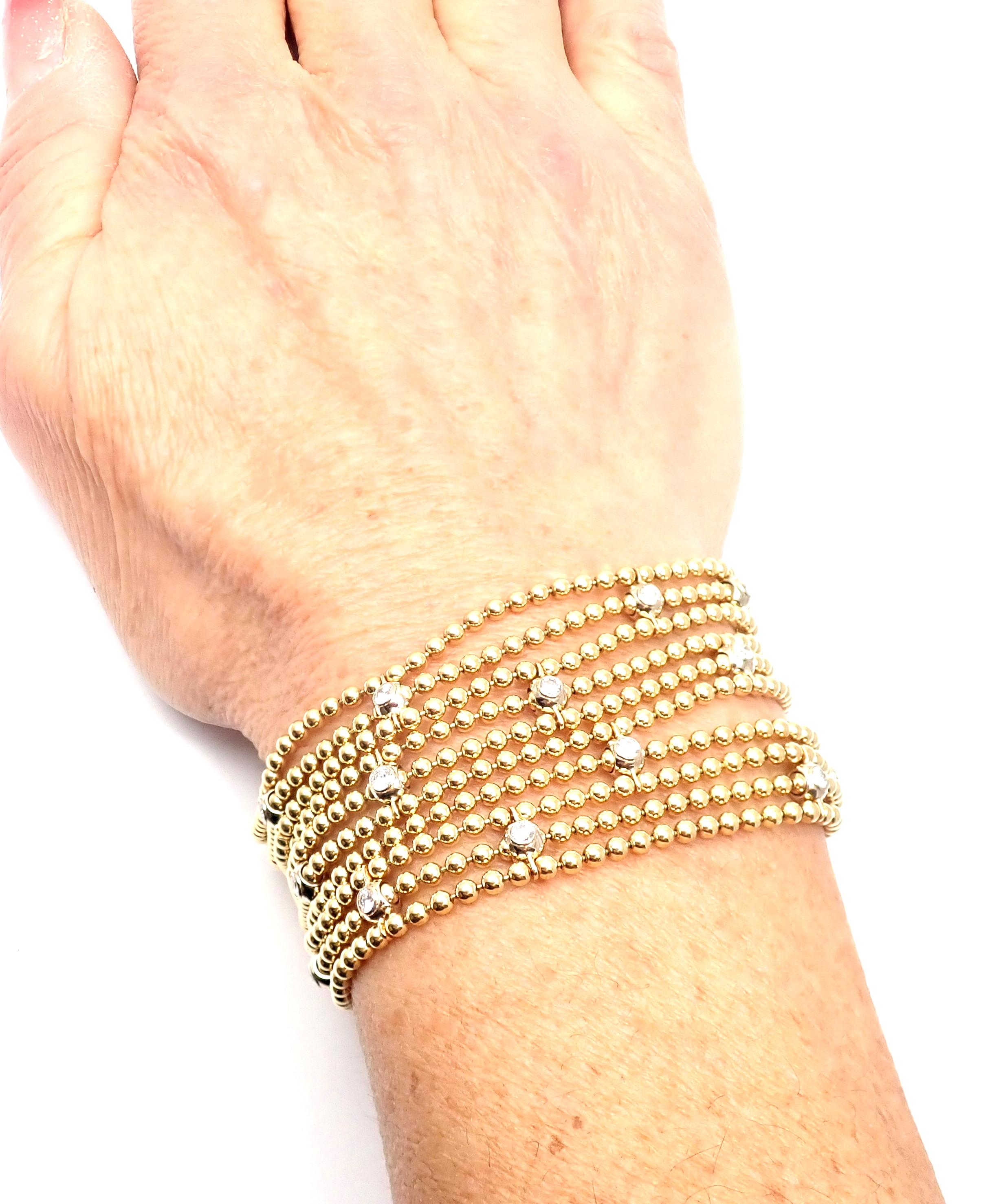 Cartier Draperie de Decollete Diamond Yellow Gold Link Bracelet 5