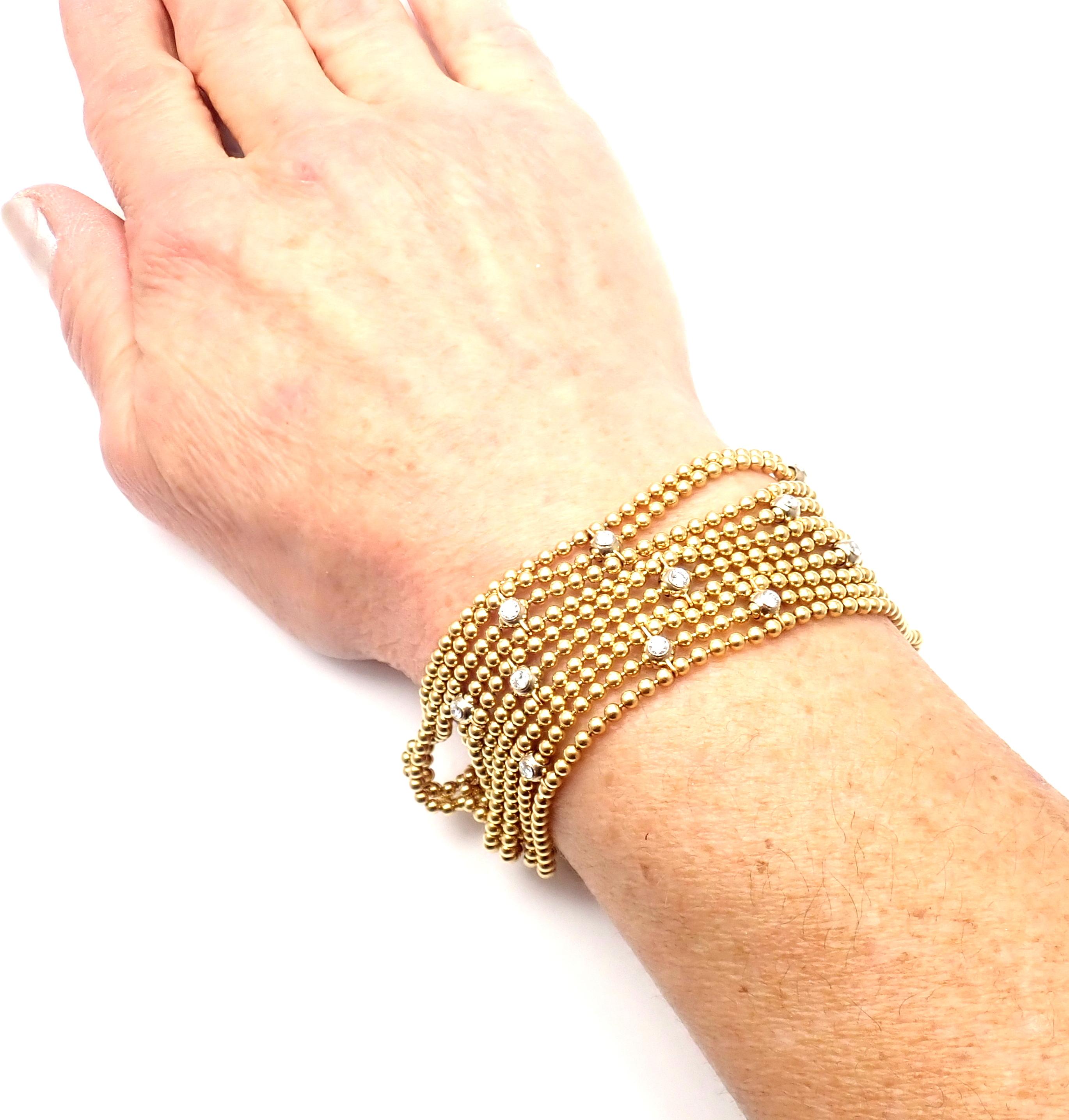 Cartier Draperie de Decollete Diamond Yellow Gold Link Bracelet 1