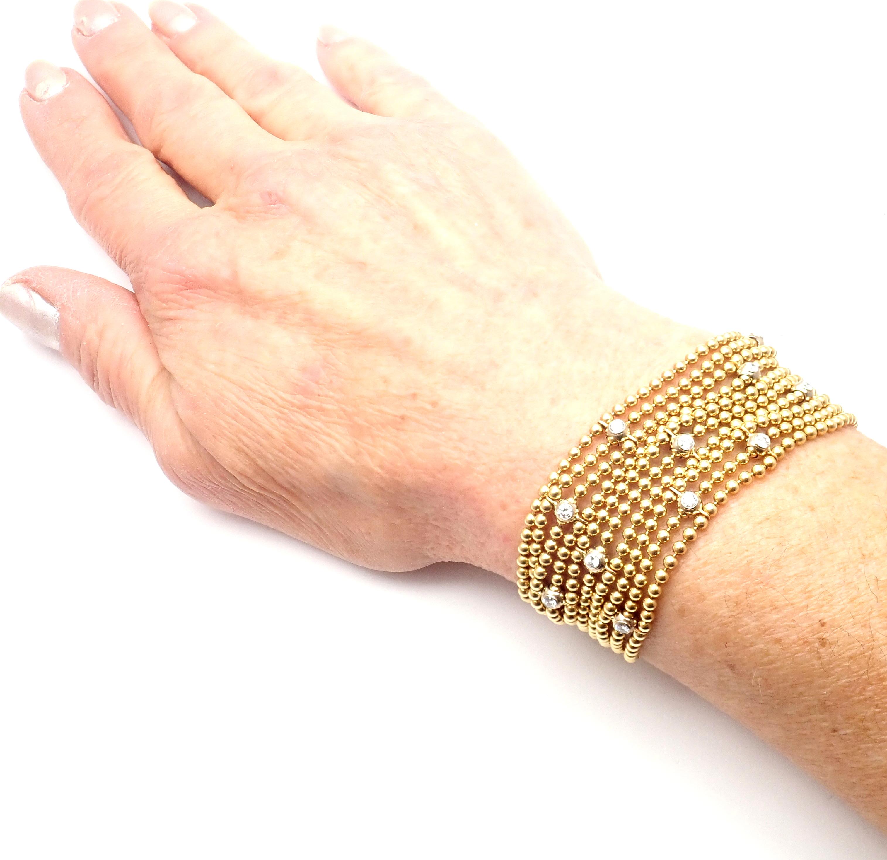 Cartier Draperie de Decollete Diamond Yellow Gold Link Bracelet 2