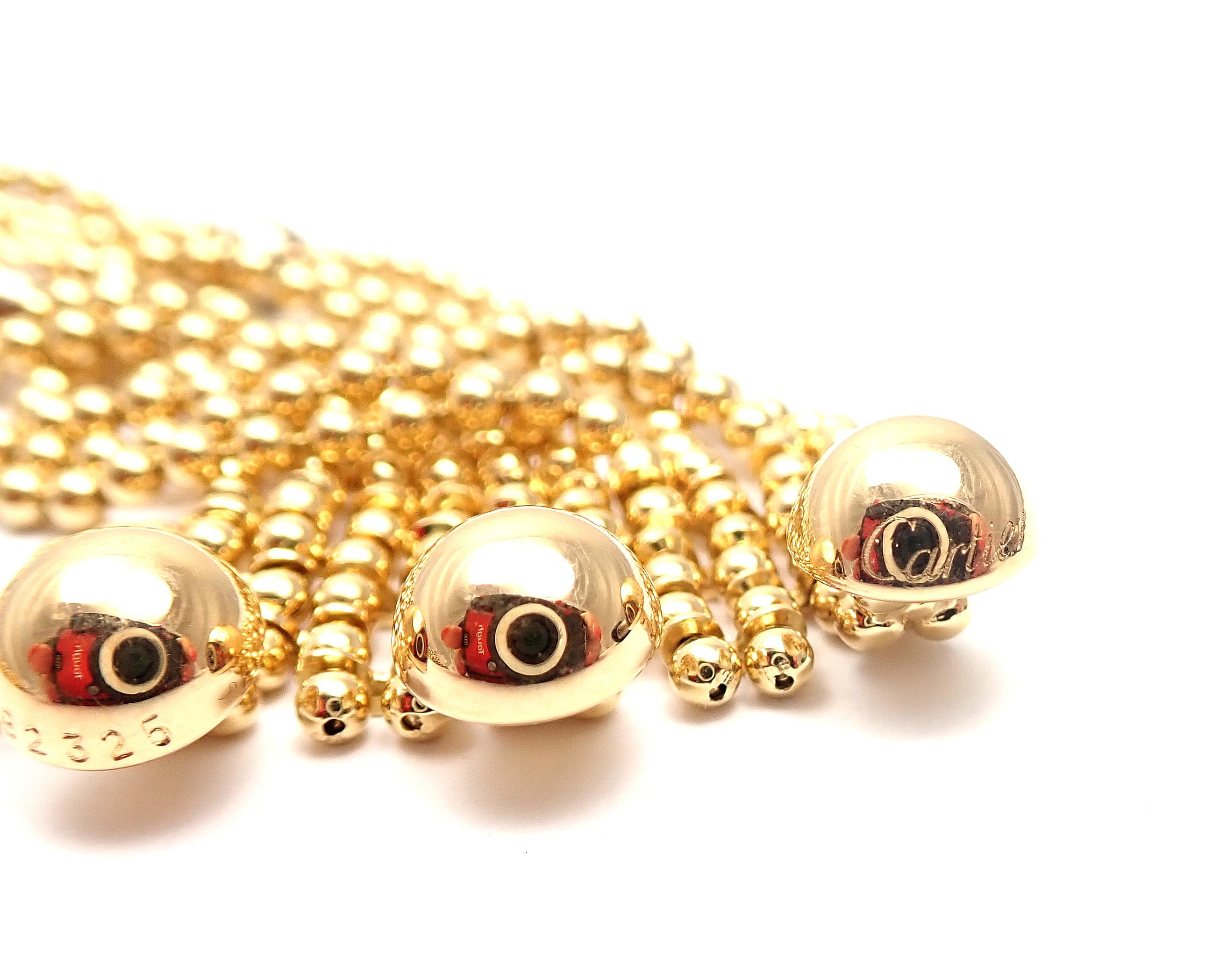 Cartier Draperie de Decollete Diamond Yellow Gold Link Bracelet 2