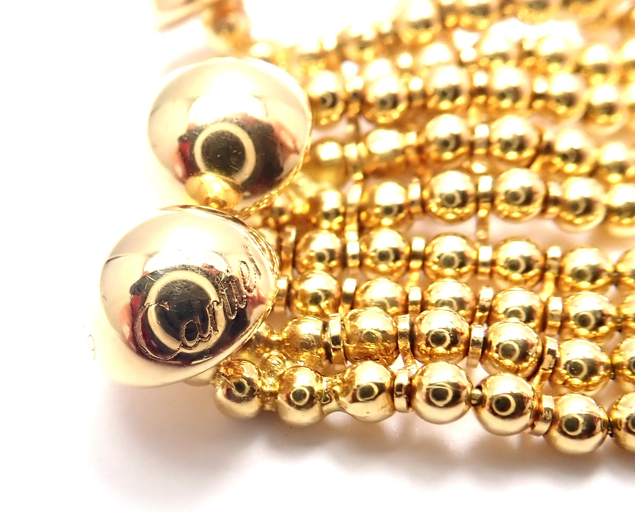 Cartier Draperie de Decollete Diamond Yellow Gold Link Bracelet In Excellent Condition In Southampton, PA