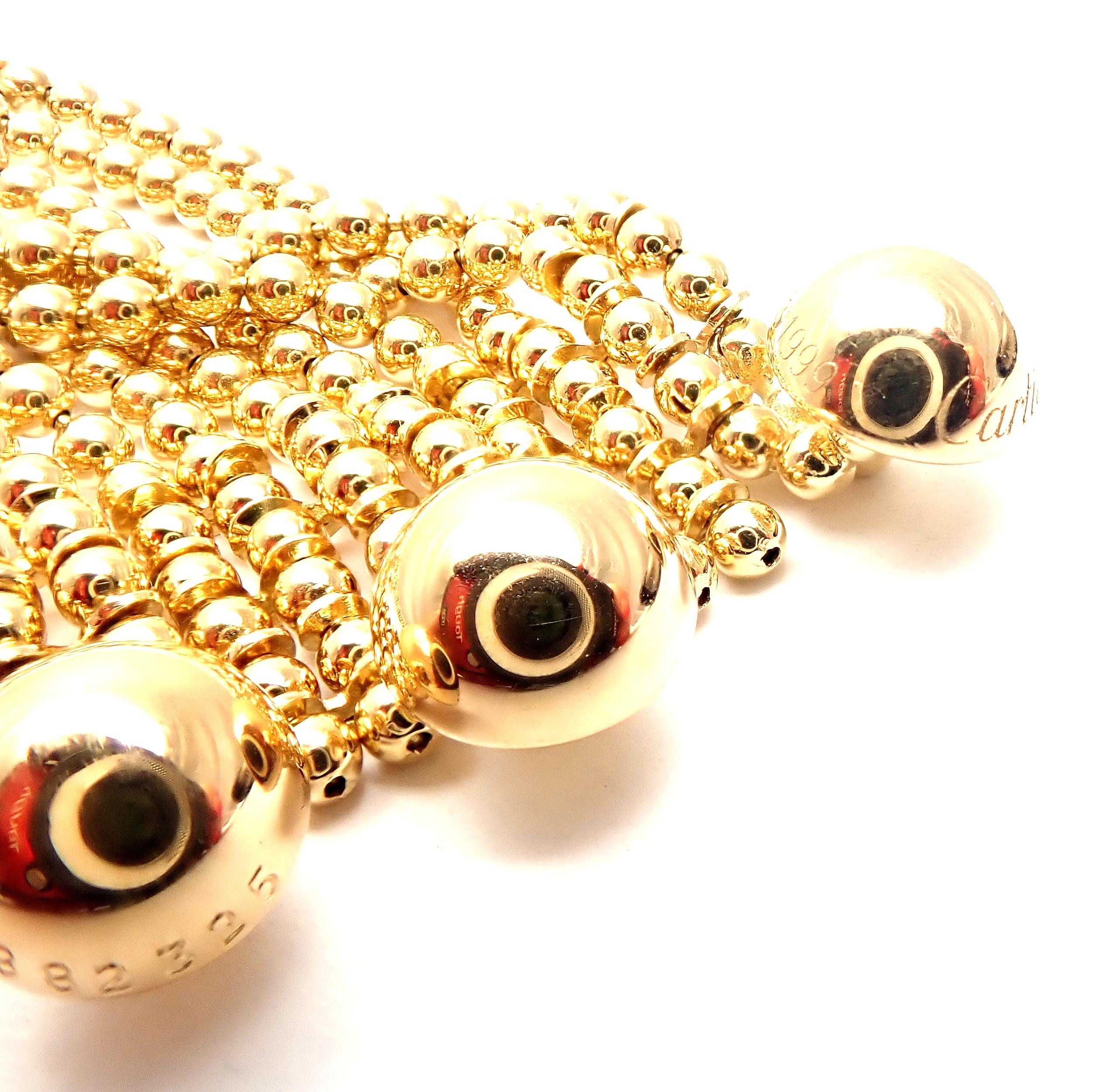 Cartier Draperie de Decollete Diamond Yellow Gold Link Bracelet 4