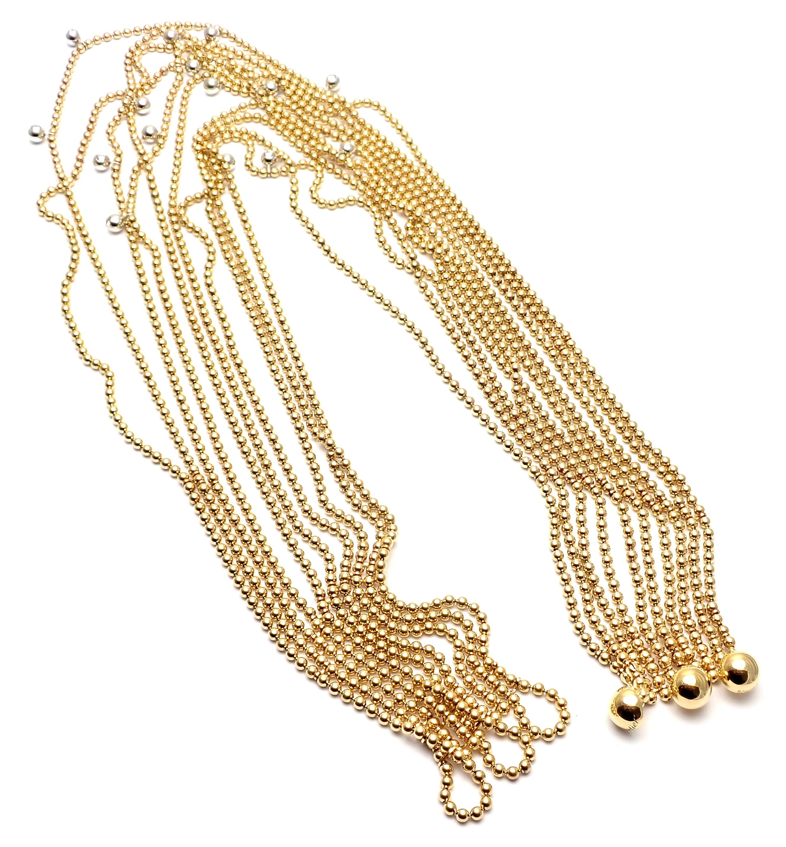 Cartier Draperie de Decollete Diamond Yellow Gold Link Necklace 1
