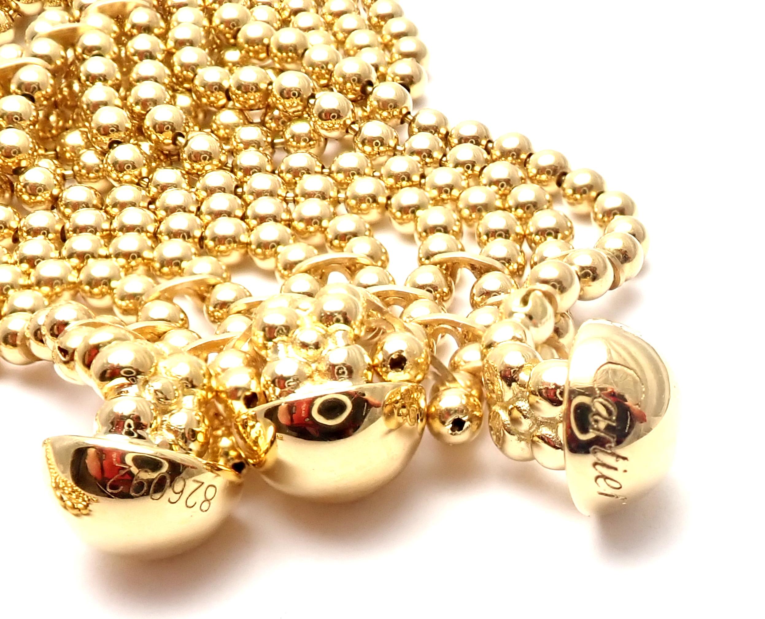 Cartier Draperie de Decollete Diamond Yellow Gold Link Necklace 3