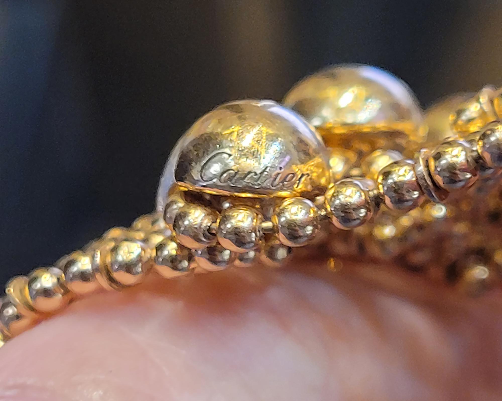 Cartier Draperie de Décolleté Mehrreihiges Collier aus Gold im Zustand „Hervorragend“ im Angebot in New York, NY