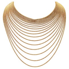 Collier en or multibrins Draperie de Décolleté de Cartier