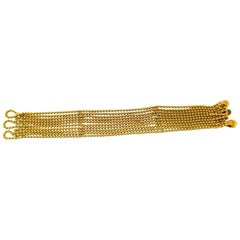 Cartier Draperie Decollete Strang Perlenarmband Gelbgold