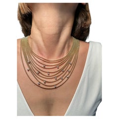 Collar Cartier Draperie Oro Amarillo Diamante