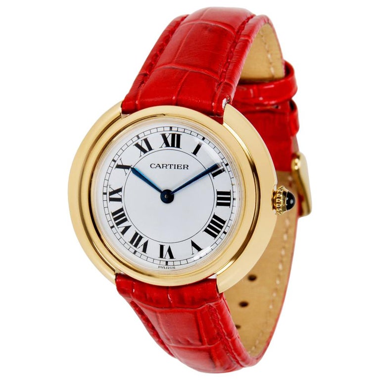 Cartier Dress Women's Manual Watch in 18 Karat Yellow Gold For Sale at ...