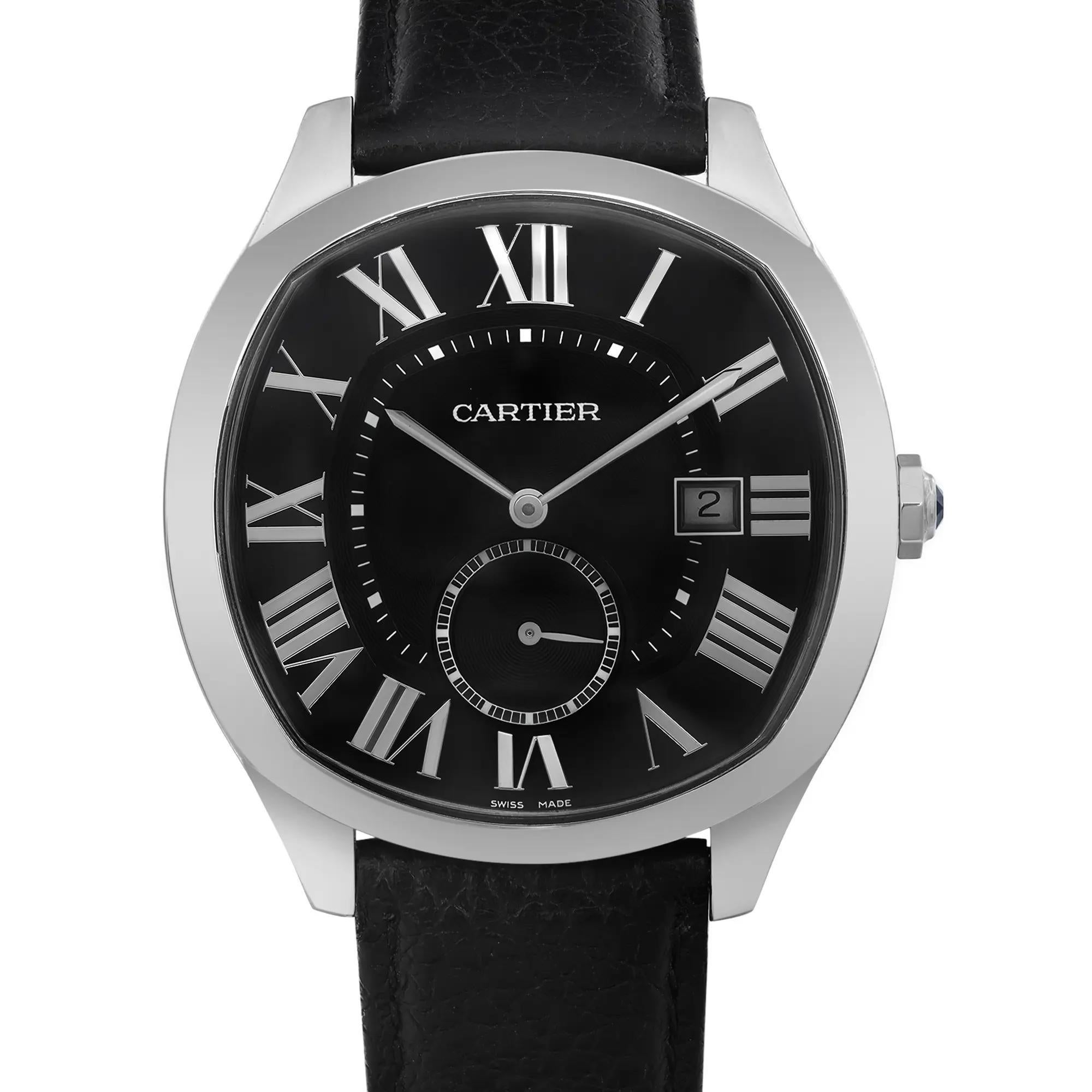 D'occasion et en bon état. La boîte d'origine et les papiers ne sont pas inclus. Livré avec un coffret chronostore et une carte d'authenticité.

Informations générales
Marque : Cartier
Modèle : Drive De
Numéro de modèle : WSNM0009
Type :