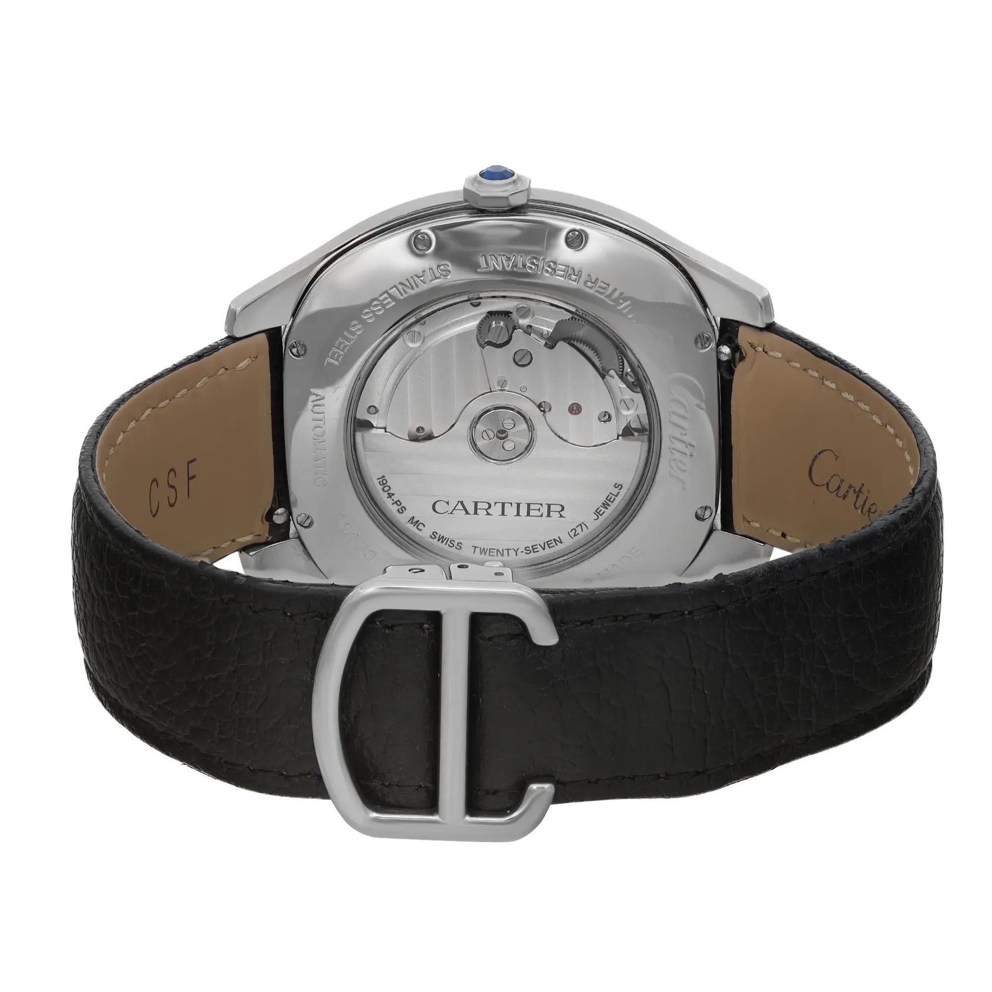 Cartier Drive De 41mm Steel Black Dial Automatic Montre pour hommes WSNM0009 1