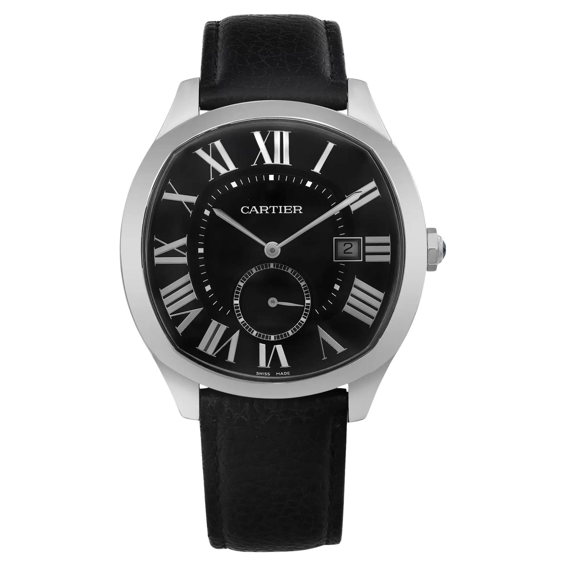 Cartier Drive De 41mm Steel Black Dial Automatic Montre pour hommes WSNM0009