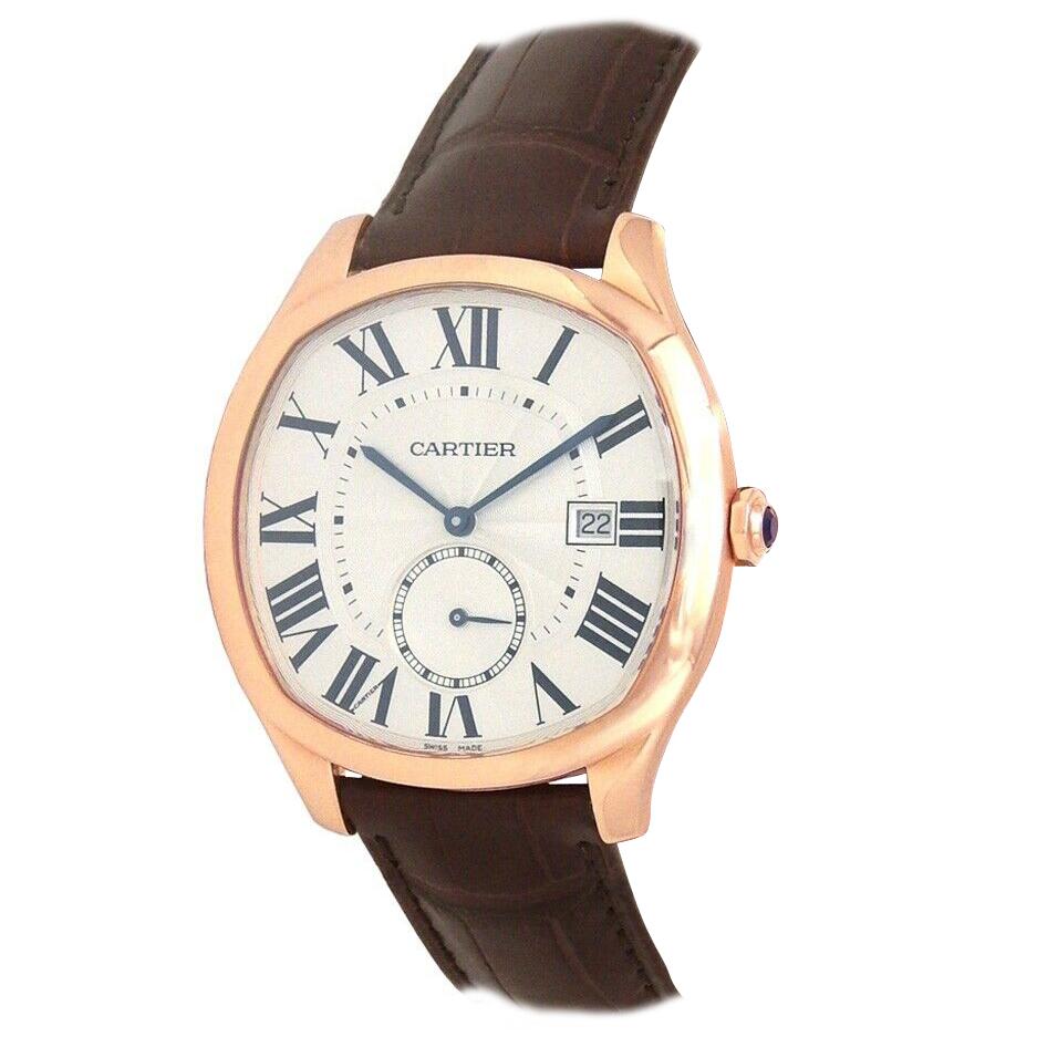 Cartier Drive de Cartier 18 Karat Rose Gold Automatic Men's Watch WGNM0003 For Sale