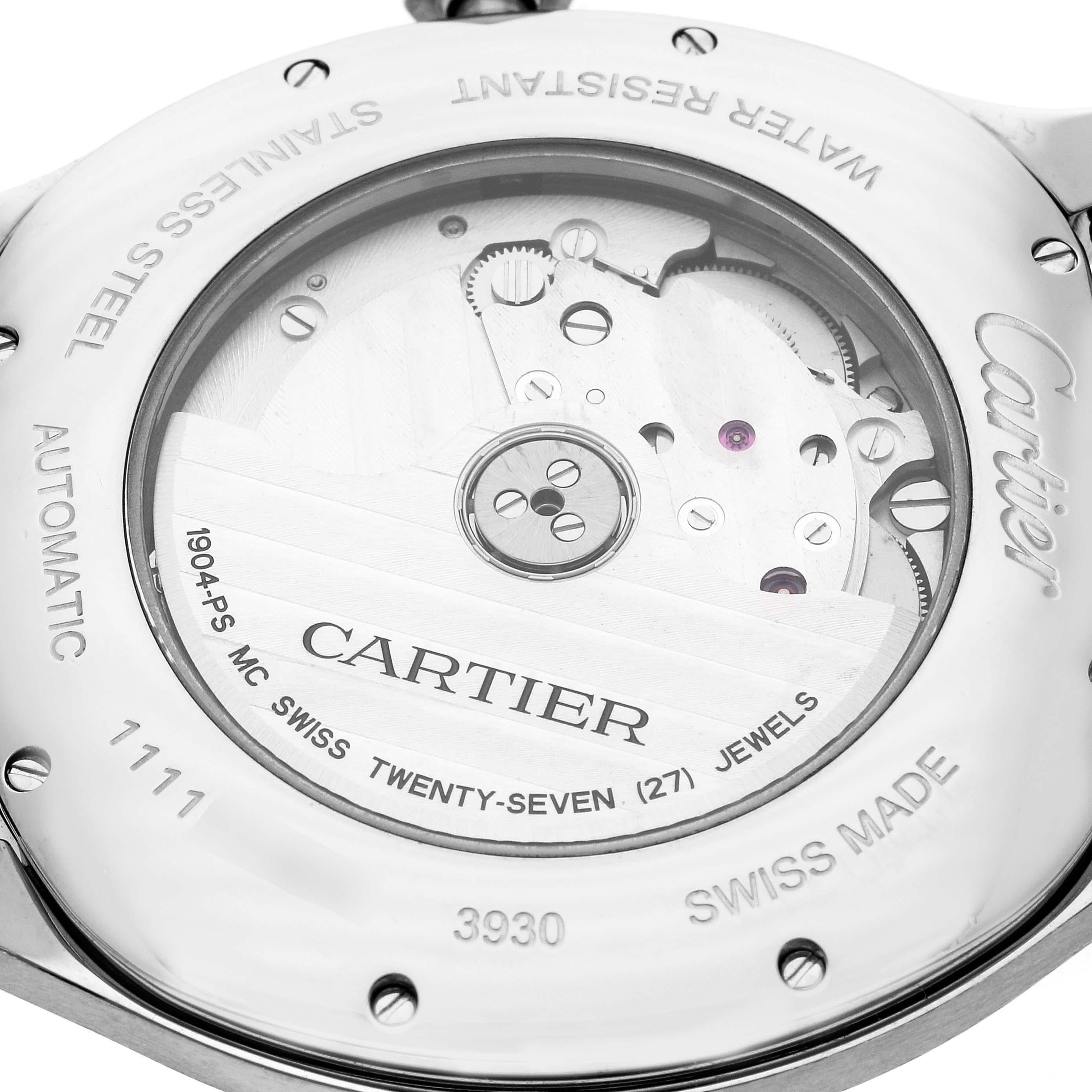 Cartier Drive de Cartier Black Dial Steel Mens Watch WSNM0009 Box Papers 4