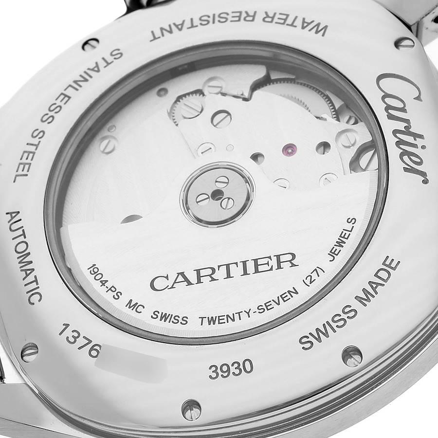 Cartier Drive de Cartier Black Dial Steel Mens Watch WSNM0009 In Excellent Condition For Sale In Atlanta, GA
