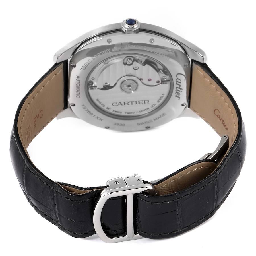 Men's Cartier Drive de Cartier Black Dial Steel Mens Watch WSNM0009 For Sale