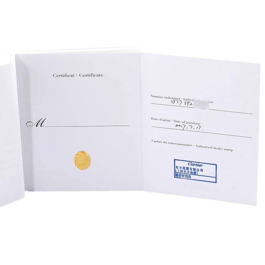 Montre pour homme Cartier Drive de Cartier en or rose phase de lune WGNM0008 avec boîte et papiers d'origine en vente 1