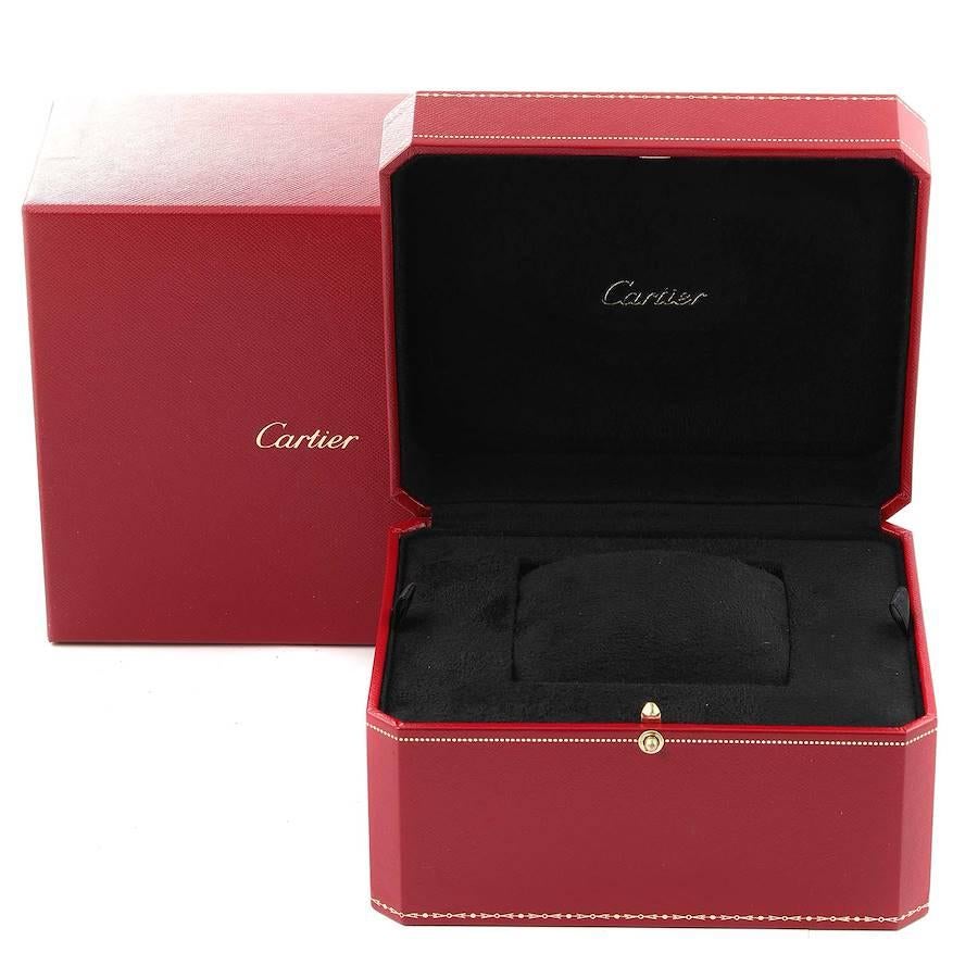 Cartier Drive de Cartier Rose Gold Silver Dial Mens Watch WGNM0006 For Sale 3