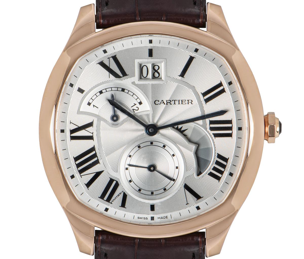 Men's Cartier Drive De Cartier Rose Gold Watch WGN0005 For Sale