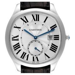 Cartier Drive de Cartier Silver Dial Steel Mens Watch WSNM0004 Box Card