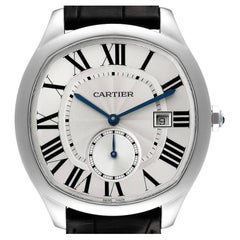 Cartier Drive de Cartier Silver Dial Steel Mens Watch WSNM0004