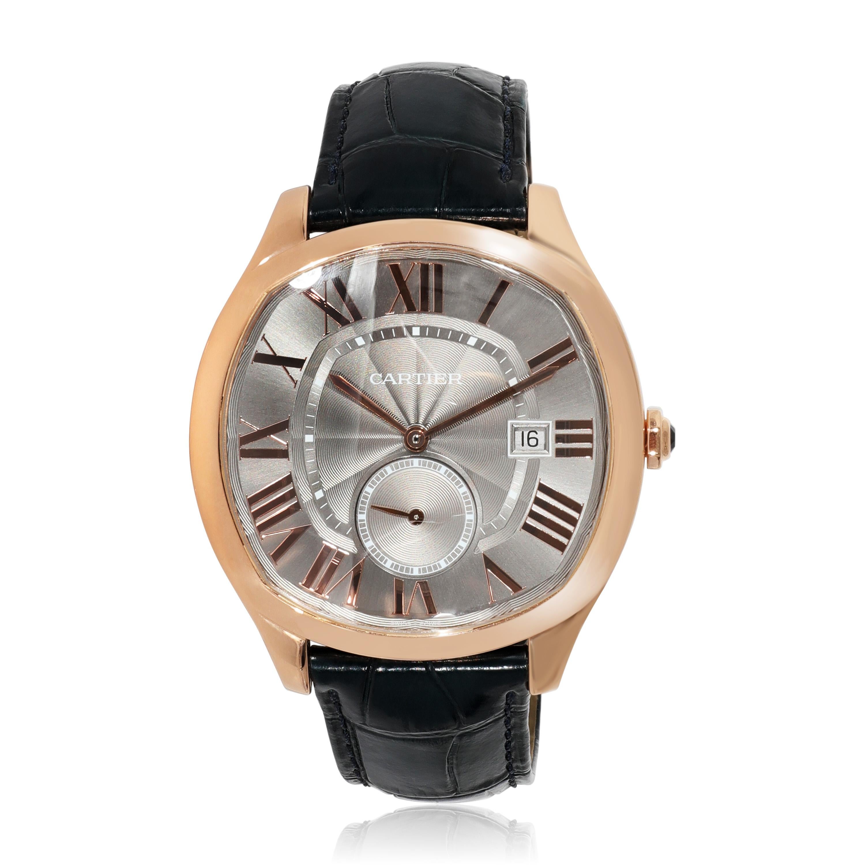 Cartier Drive de Cartier WGNM0004 Men's Watch in 18 Karat Rose Gold In Excellent Condition In New York, NY