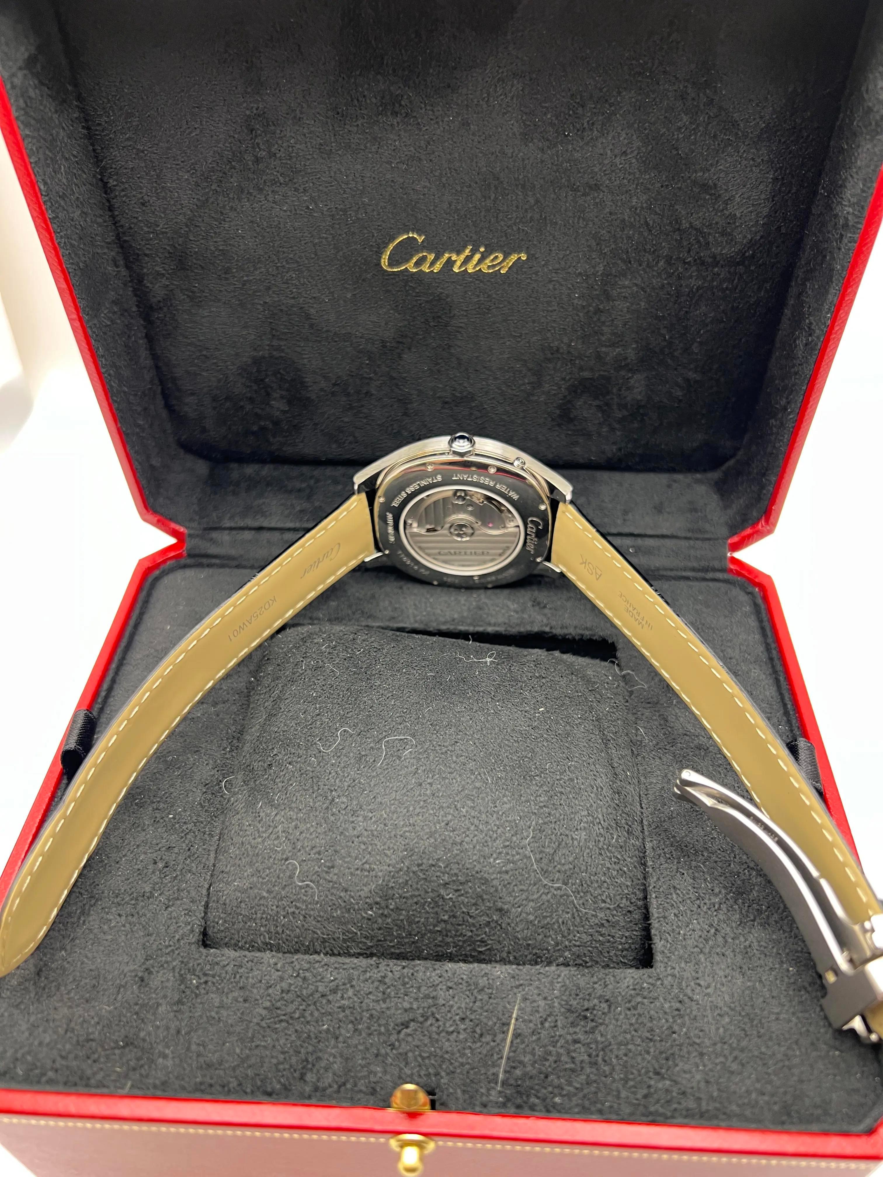Cartier Drive MoonPhase 41mm Large Model Automatic Silver WSNM0008 Box Card For Sale 8
