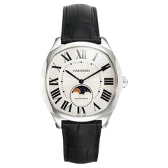 Cartier Drive MoonPhase 41mm grand modèle automatique argent WSNM0008 carte boîte