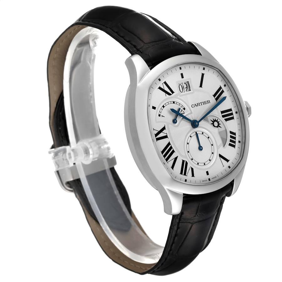 Cartier: Herrenuhr Cartier Drive Retrograde Chronograph aus Stahl WSNM0005 im Zustand „Hervorragend“ im Angebot in Atlanta, GA