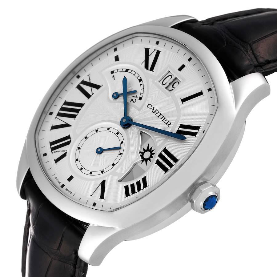 Cartier: Herrenuhr Cartier Drive Retrograde Chronograph aus Stahl WSNM0005 im Angebot 2
