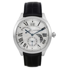 Cartier Drive Retrograde Grande Giorno Notte Orologio da Uomo in Acciaio WSNM0005