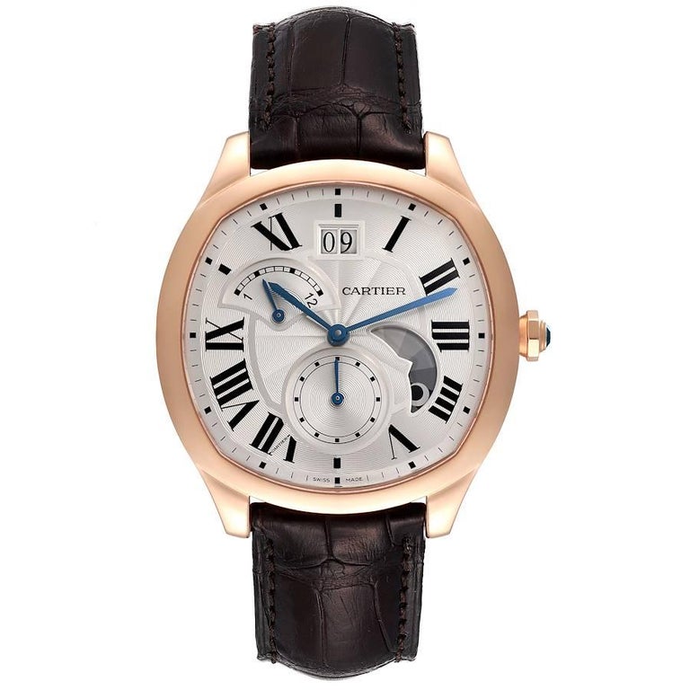 Cartier Drive Retrograde Montre chronographe pour hommes WGNM0005 avec  boîte et papiers d'origine sur 1stDibs | montre cartier drive