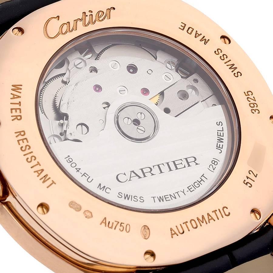 Cartier Drive Retrograde Rose Gold Chronograph Mens Watch WGNM0005 In Excellent Condition In Atlanta, GA