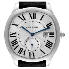 Cartier Rotonde Silver Dial White Gold Mens Watch W1556202 Box Papers ...