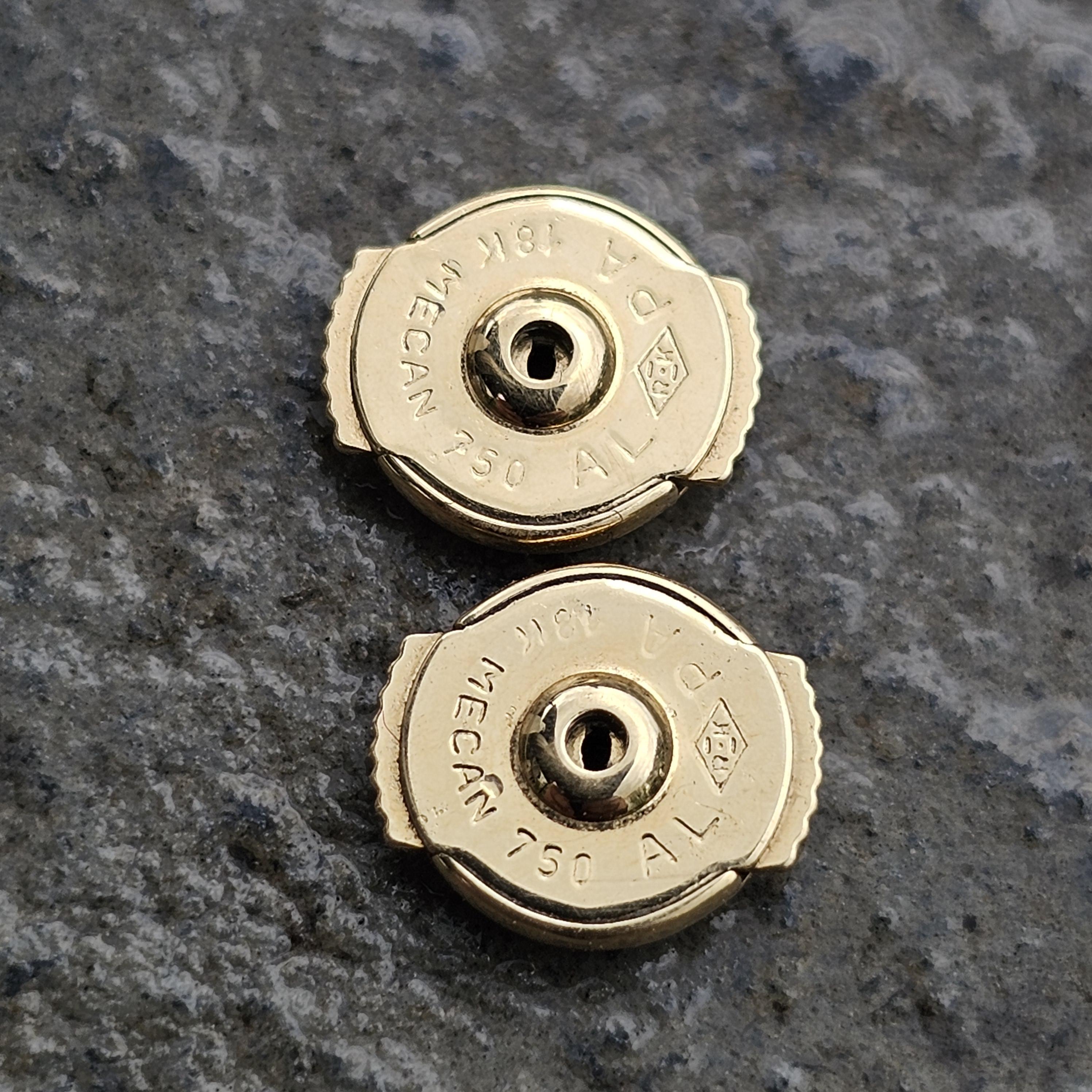 Cartier Pendientes Colgantes de Diamantes Bola Trinidad Oro Tricolor 18k 4,5 g 2