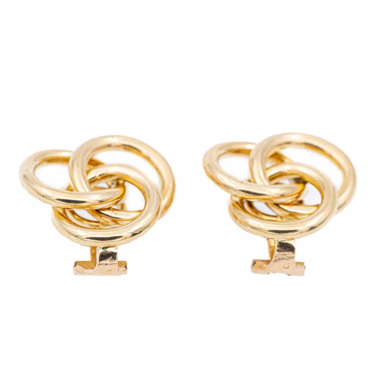 Women's Cartier Drop Earrings Yellow Gold For Sale