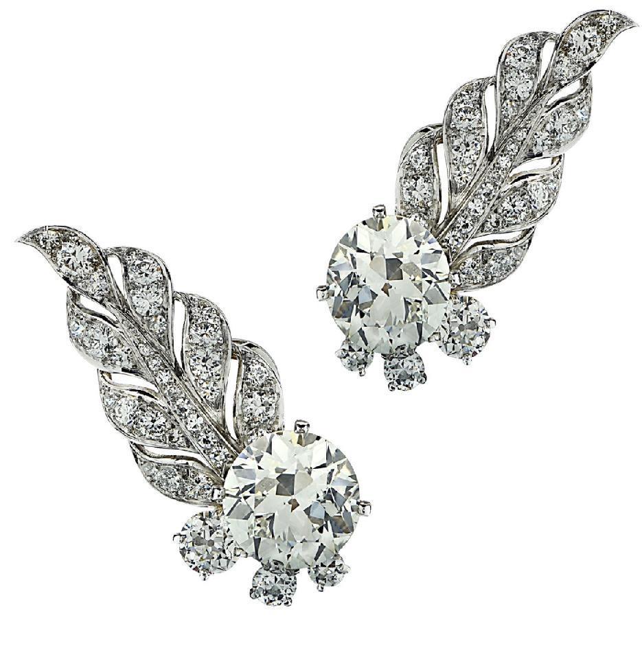 Cartier Ohr-Climber-Diamant-Ohrringe Damen im Angebot
