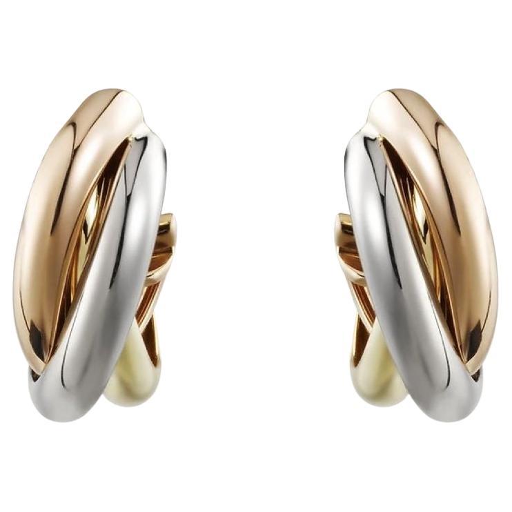 Cartier Earrings Trinity Gold 18 Karats