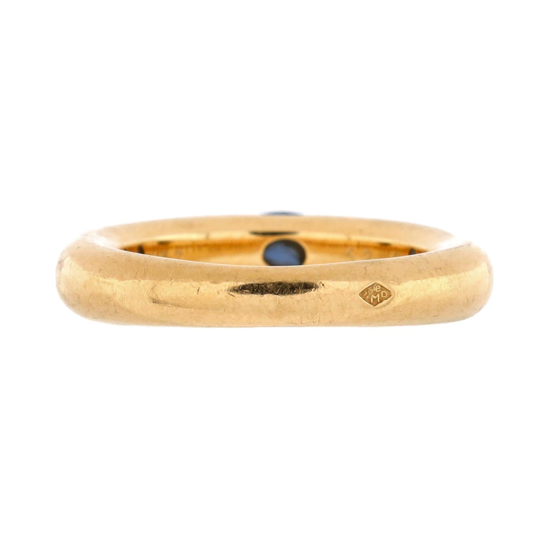 Cartier Eclipse Ring 18k Yellow Gold with Sapphire In Good Condition In New York, NY