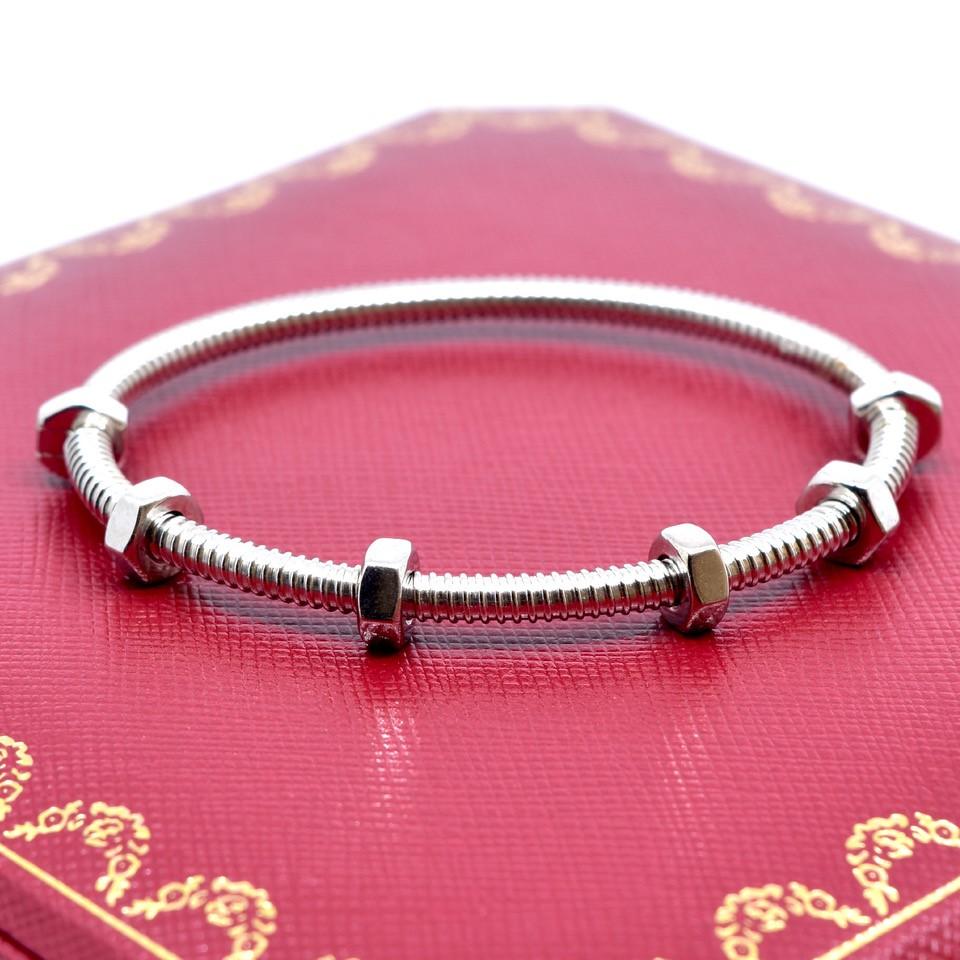 Cartier Ecrou-Armband aus 18 Karat Weißgold für Damen oder Herren