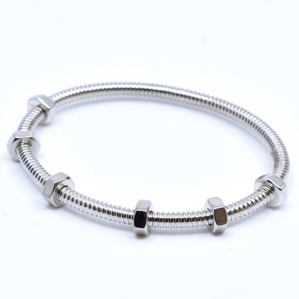 Cartier Ecrou-Armband aus 18 Karat Weißgold 1