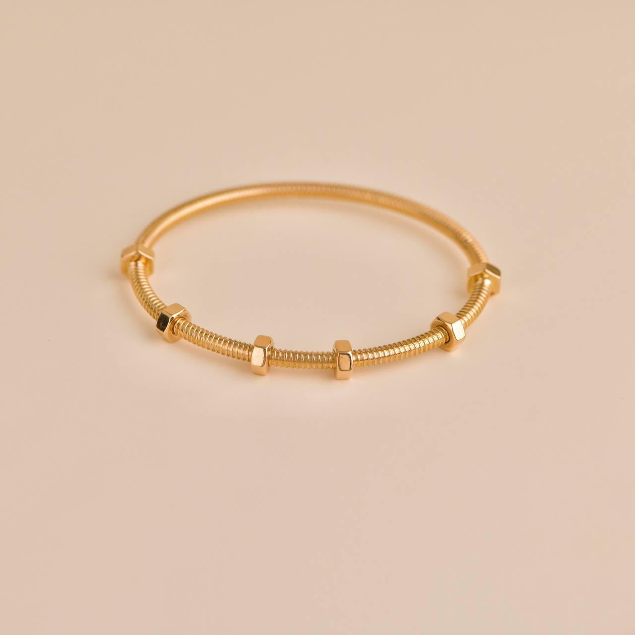 Cartier Ecrou de Cartier 18K Rose Gold Bracelet Size 18 2