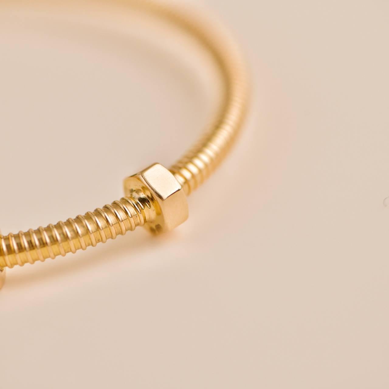 Cartier Ecrou de Cartier 18K Rose Gold Bracelet Size 18 3
