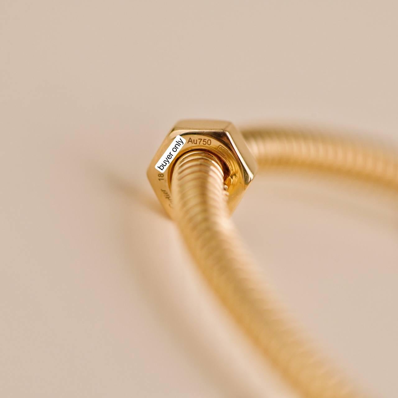 Cartier Ecrou de Cartier 18K Rose Gold Bracelet Size 18 4