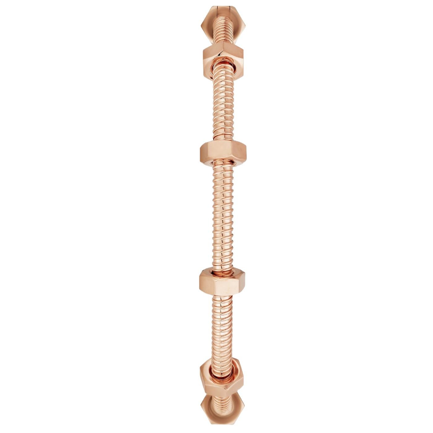De las mujeres Cartier Ecrou De Cartier Pulsera Oro Rosa 18K Talla 17 Banlge en venta